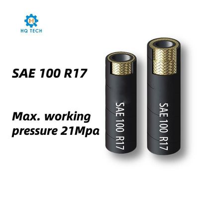 SAE 100 R17 Alta temperatura Compatta Massima pressione di lavoro 21MPa Tubo idraulico in gomma