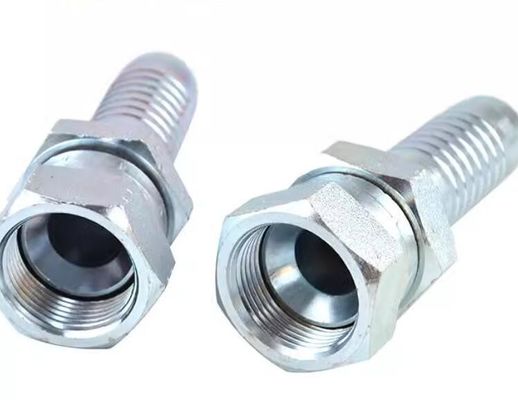 Raccordo per tubo flessibile con flangia standard Jic Bsp metrico SAE Parker con pressatura idraulica