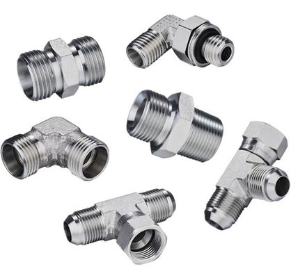 SAE Maschio fili Fittings gomito idraulico 1b9 acciaio al carbonio per sistema idraulico durevole