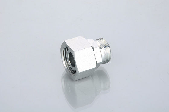 Hexagon Head DIN Bite Type Reducer Tube Adapter con fusolio di acciaio al carbonio a nocciola girevole 2c-W