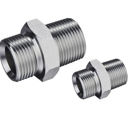 SAE Acciaio al carbonio ad alta pressione Maschio O-Ring Face Seal Union Fittings Adapter idraulico