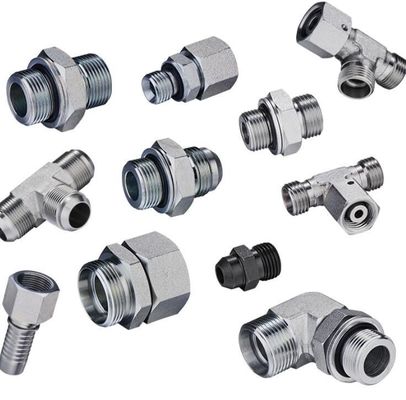 Fittings per l'adattatore diretto del tubo idraulico in acciaio al carbonio medio beneficiano dello standard DIN