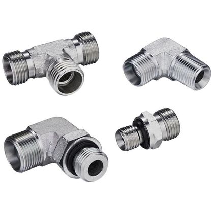 Fittings per tubi di gomito a 90 gradi Maschio metrico Adaptore di tubo idraulico 1 pezzo Min.Order