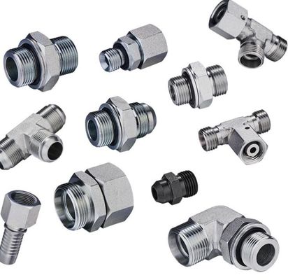 Fittings per tubi OEM DIN Bsp End di filo con sigillo O-ring 1cg Adaptore idraulico