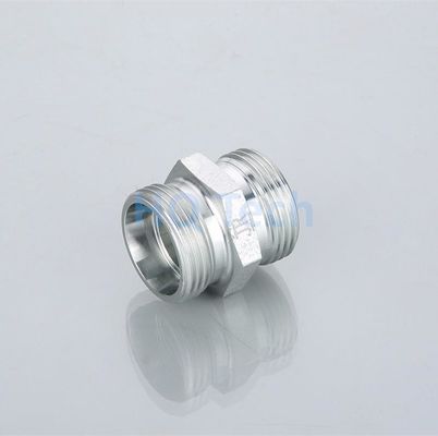 Adaptatore di tubi a testa rotonda ad alta pressione Fittings di tubi idraulici riutilizzabili Jic Bsp Metrico