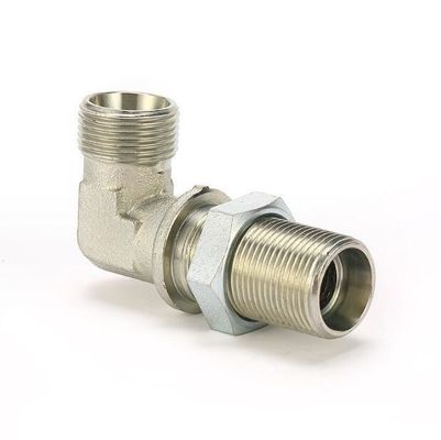 Fittings di paratia a gomito a 90 gradi OEM 6c9 DIN Tipo di morso Tipo di testa rotonda