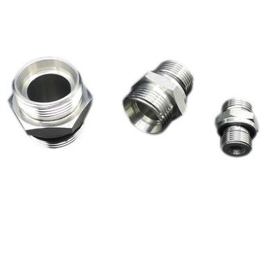 Liniere di condotta collegano tubo idraulico adattatore ridotto 1CB 1b 1j Carbon Silver per escavatore