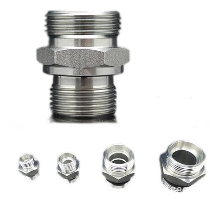 Liniere di condotta collegano tubo idraulico adattatore ridotto 1CB 1b 1j Carbon Silver per escavatore
