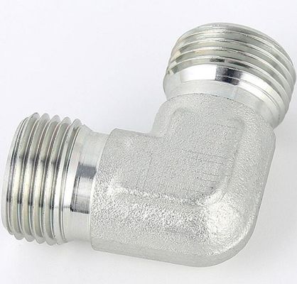 Adaptatore di tubo idraulico maschile metrico gomito a 90 gradi per il collegamento di fogli galvanizzati