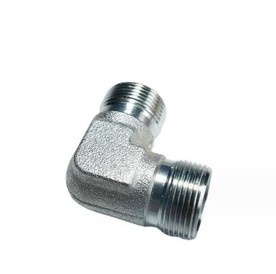 Fittings idraulici per gomiti in acciaio al carbonio standard SAE 1c9 1d9 fili maschili lunga durata di vita