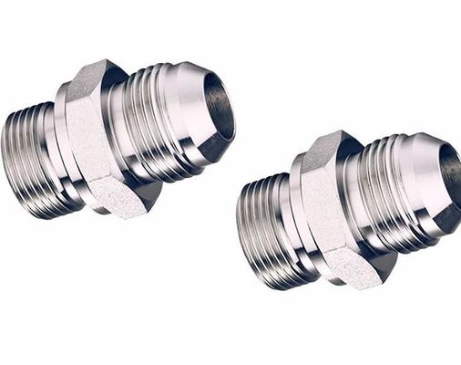 Acciaio inossidabile Adaptatore idraulico SAE Jic Maschio connettore di tubo diretto 37 gradi Fittings di tubo a fiocco 2403/1j Adapt