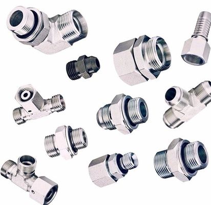Connessione femminile Parker Connessione maschile a spillo Adaptatore idraulico Adaptatore in acciaio Parti di ricambio