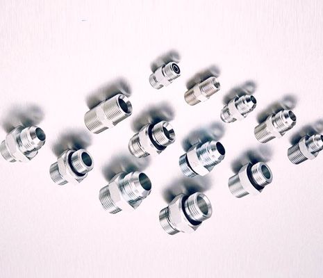 Connessione femminile Parker Connessione maschile a spillo Adaptatore idraulico Adaptatore in acciaio Parti di ricambio