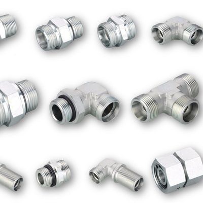 Connessione a foglio galvanizzato Fitting idraulico 45 gradi Jic femmina per l'assemblaggio del tubo