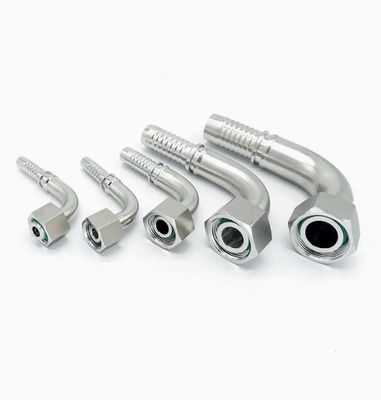 Metrica 90 gradi femminile 24 gradi cono O-anello L.T. Acciaio inossidabile al carbonio Fitting tubo idraulico serie 20491