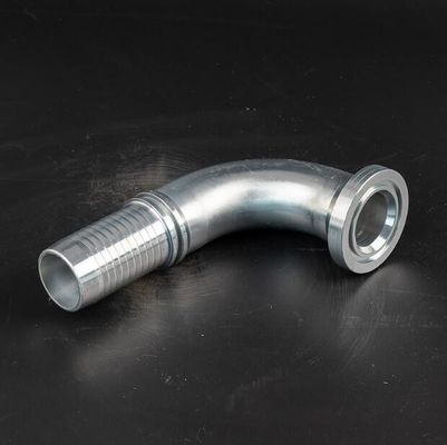 90° SAE Flange 3000 Psi Ferrule in acciaio inossidabile Fitting idraulico del tubo 87391