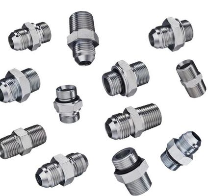 Fogli galvanizzati Testa rotonda Adaptore di tubi inossidabili ad alta pressione Fittings idraulici