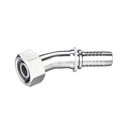 20441 Acciaio al carbonio Ss 45 gradi gomito femminile metrico tubo idraulico adattatore tubo