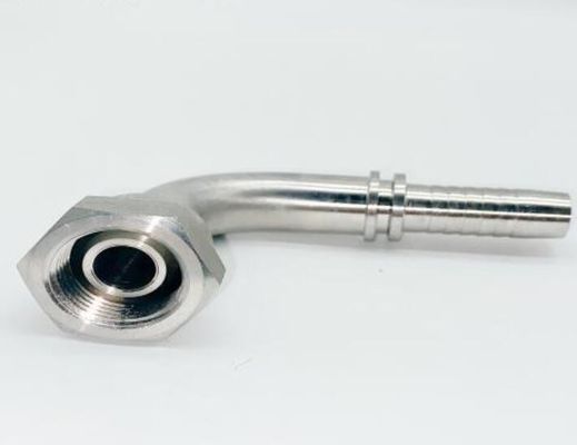 Fittings di tubi idraulici in lamiera galvanizzata in acciaio inossidabile monoescalato a 90 gradi Bsp 22691