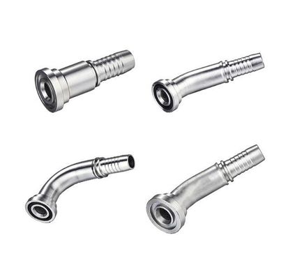 Fittings per escavatori in acciaio inossidabile 3000 psi 90 gradi SAE Flanco di montaggio per tubo idraulico