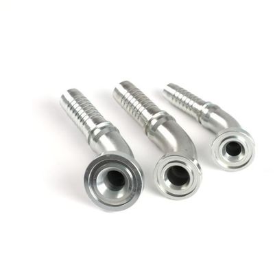 Fittings per escavatori in acciaio inossidabile 3000 psi 90 gradi SAE Flanco di montaggio per tubo idraulico