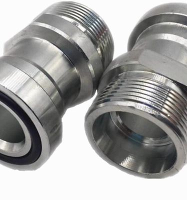 Connessione maschile tipo morso metrico SAE flange 3000 Psi adattatore con testa rotonda