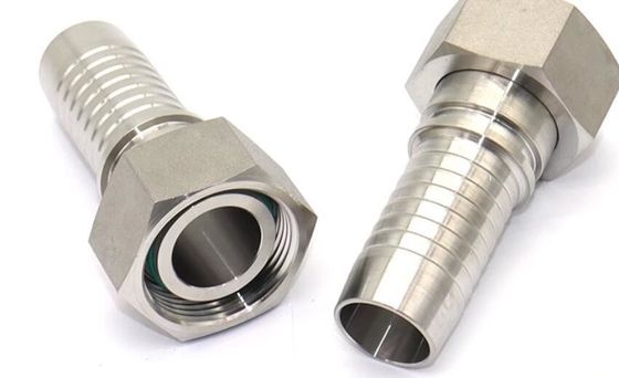 Acciaio inossidabile ISO9001 Fittings di tipo metrico femminile a 24 gradi a cono O-ring
